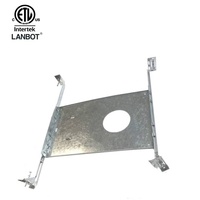 Plaque de montage en acier galvanisé pour barres de suspension réglables, pour downlights encastrés sans cadre de 2 à 8 pouces, nouvelle construction