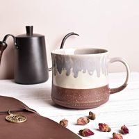 Vente en gros du fabricant, ensemble de tasses à thé en céramique personnalisable, tasses à glaçure, sans BPA et anti-fuite, style américain pour le dos et l'école