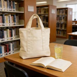 Custom Logo <b>Patchwork</b> Tote <b>Bag</b> Portable Daily Commute Canvas Handbag for Gift - Product Image 3