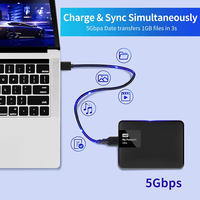 Câble Micro USB 3.0 USB A vers Micro B, câble pour disque dur externe, pour transfert de données à 5 Gbit/s