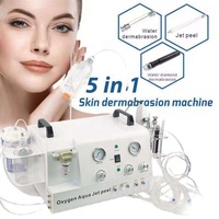 Appareil de soin du visage 5 en 1 Hydro Dermabrasion avec jet d'eau et d'oxygène, peeling et analyseur de peau