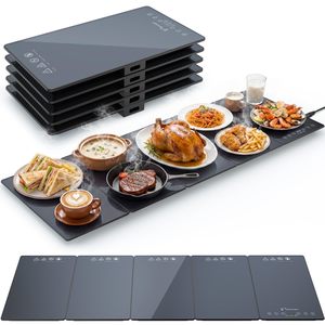 Modular <b>Foldable</b> Tray Insulation Board Adjustable Temperature Control for Home Dining <b>Table</b> Buffet Hot Food Modular Insulation B - Product Image 1