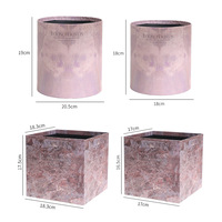 Boîte cadeau rigide en carton carrée de luxe personnalisée, avec gaufrage recyclé, pour mariage, Saint-Valentin, vente en gros