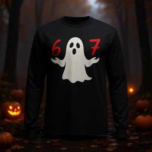 Six Seven Meme 6 7 T-shirt à manches longues pour costume de fantôme d'Halloween - Product Image 3