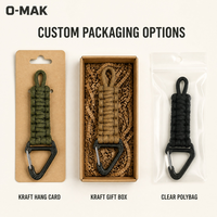 Mosquetón Triangular con Cordón de Paracord de 19 cm, Gancho para Colgar Equipo de Camping para Tienda de Campaña/Mochila, 8 Colores, Personalización OEM