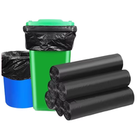 Sacs poubelles robustes 30/40/50L noirs en LDPE/HDPE avec soufflets latéraux, 20-100 rouleaux, sacs poubelles résistants à la fuite et thermoscellables