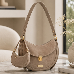 GORFIA Custom Women Shoulder Bag PU Leather Crossbody Handbag with <b>Mini</b> Pouch Casual Hobo Bag Adjustable Strap - Product Image 1