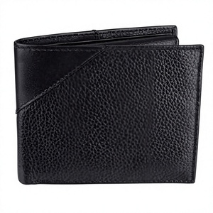 Andong Geometric Zipper Short <b>Wallet</b> Purse <b>for</b> <b>Men</b> Genuine Leather Retro <b>RFID</b> Polyester Lining Fashion Card Holder - Product Image 2