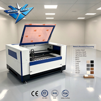 Machine de découpe laser CO2 à fibre haute précision 1390, tube laser Yongli H6 130 pour l'industrie publicitaire et artisanale des métaux et des non-métaux