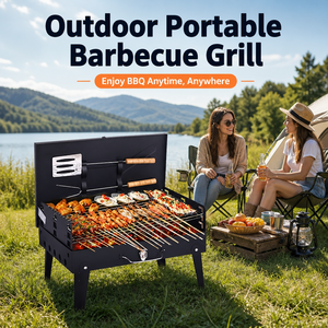 <span class=keywords><strong>Barbecue</strong></span> pliant moderne d'extérieur en gros avec boîte à outils intégrée, support de <span class=keywords><strong>barbecue</strong></span> portable avec revêtement en poudre pour stand de rue, personnalisable - Product Image 5