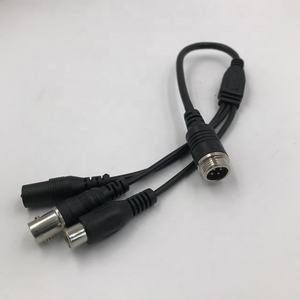 Vente en gros mâle GX12 4 broches Aviation vers BNC vidéo <span class=keywords><strong>AV</strong></span> RCA Audio câble d'alimentation cc pour câble de caméra de recul de voiture - Product Image 4