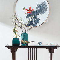 SANLOREN Design de mode pour la décoration de bureau de bureau idéal pour les cadeaux présents Ornement de poisson à base verte