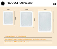 Pack de chaleur portable Transport pour animaux de compagnie 40/60/24 heures Pack de chaleur jetable Patch plus chaud d'expédition