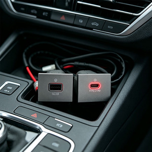 LED-Anzeige Dual-Schnellladungs-USB-Buchse 12V DC Armaturenbrett-Ersatzladegerät Passend für Ford Focus MK2 MK3 Originalposition - Product Image 6