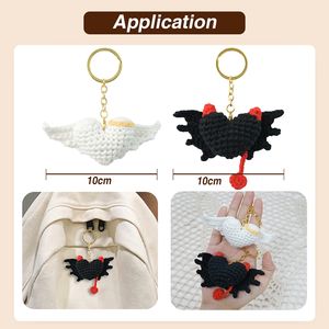 Lindo Kit de Ganchillo para Principiantes, Corazón de Peluche Tejido a Mano, Llavero, Regalo de San Valentín, Kit de Bricolaje, Animal para Principiantes - Product Image 2