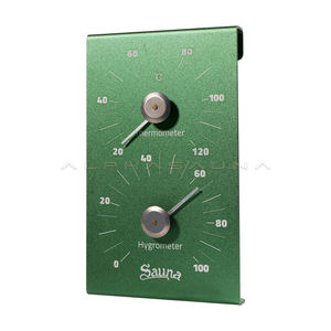 Accessoires de sauna en aluminium Thermomètre et hygromètre en métal - Product Image 3