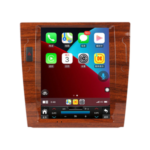 Autoradio Tesla 12.1\" con Pannello in Legno di Pesco, Unità di Testa Octa-core QLED Plug & Play, Lettore Android Compatibile con <span class=keywords><strong>Volkswagen</strong></span> <span class=keywords><strong>Phaeton</strong></span> - Product Image 1