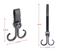 Crochets muraux pliables multifonctionnels en plastique, durables, avec rail de fixation avant pour casque et batterie, et crochet de livraison