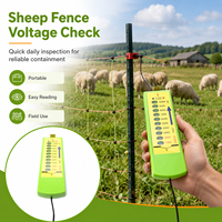 Testeur de clôture électrique agricole HPS ODM OEM 1000-10000V, indicateur de tension portable pour clôtures de moutons, chèvres et bovins, kit d'utilisation