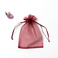 Sachets Cadeaux en Organza à Cordon Taille Personnalisée, Pochettes à Bijoux Colorées en Organza Recyclable, Couleur Grise ou Personnalisable