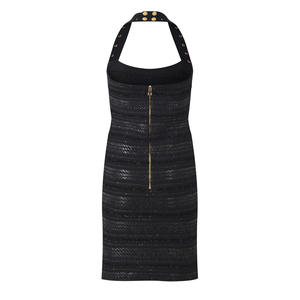 Y2K sonbahar yeni varış kadın Halter kolsuz Mini örme Slim-Fit rahat ve resmi balo parti elbiseler - Product Image 2