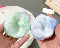 Jouets DIY faits main en forme de boule anti-stress à effet de peau glacée, jouets sensoriels à presser, boule à presser anti-bruit et anti-stress