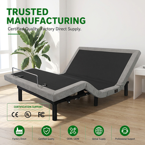 Base de Cama Eléctrica Plegable y Ajustable, Tamaños Especiales, con Puerto USB, Masaje y Gravedad Cero - Product Image 1