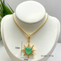 Collier en corde tressée colorée avec pendentif en pierre naturelle, motif étoile octogonale, croix, grain de café et poisson, pour femme