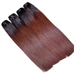 Extensions de cheveux humains AZURA HAIR Vietnam Remy à double trame, sans produits chimiques, toutes couleurs disponibles, paquet de 100g, pour tissage. - Product Image 1