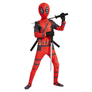 Kostum cosplay anak-anak, kostum cosplay superhero, set masker, jumpsuit leotard, kostum pesta halloween Anak laki-laki, baru