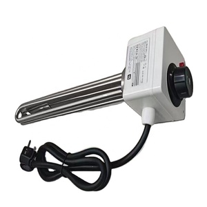 수중 히터 380V 물 가열 온도 조절기 SS304 가열 튜브 이머전 히터 6KW 산업용 - Product Image 3