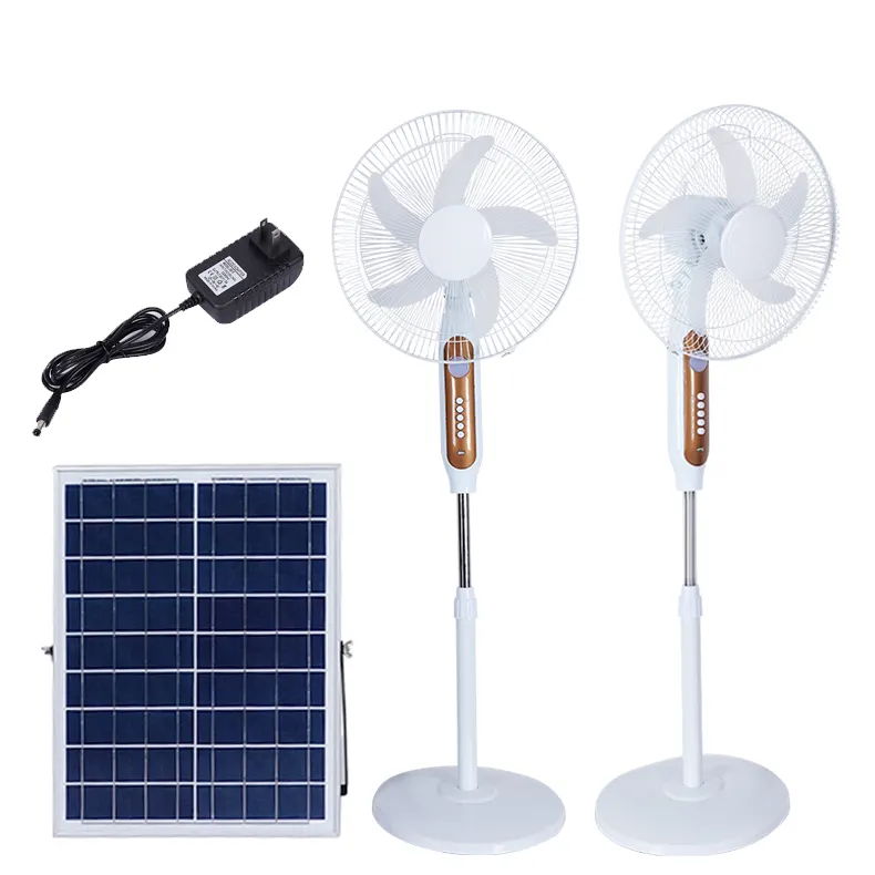 GUANGYUNG – ventilateurs réglables à vent fort puissant avec panneau solaire, ventilateur électrique sur pied