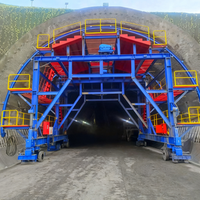 Panneau de coffrage en acier industriel pour soutien initial de tunnel, imperméable, avec chariot