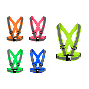 Harnais de sécurité jaune fluorescent de classe 1 ANSI pour la protection contre les chutes, ceinture de <span class=keywords><strong>gilet</strong></span> réfléchissant avec bande réfléchissante de 4 cm, logo personnalisé - Product Image 2