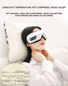 Masseur oculaire numérique à vibration et pression pour soulager les yeux, masque de soin oculaire avec chaleur et musique, pliable et sans fil - Product Image 3
