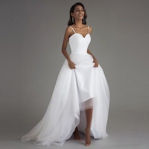 Nuevo Vestido de Novia Coreano con Cola Larga, Estilo Mori, Simple, sin Tirantes, Hasta el Suelo, para Mujer - Product Image 6