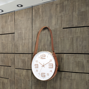 Mute Belt Gold Fashion Home Living Room Stereo <b>Digital</b> Simple Wall <b>Clock</b> - Product Image 5