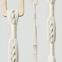 Nuevo Modelo INS de Macramé, Estilo Nórdico Bohemio Moderno, Tapiz de Pared de Cuerda de Algodón Ecológico para Sala de Estar