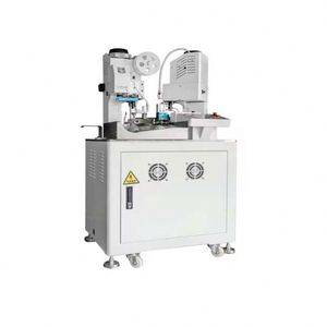 Machine de sertissage de borne de fil à double tête entièrement automatique de haute précision avec décapage de coupe fabriqué en Chine - Product Image 4