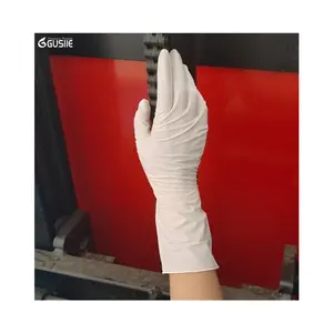 Gusiie 100% cleanroom Nitrile gloves A1000 Class vacuum packing disposable safety gloves for cleanroom