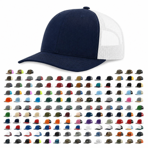 Casquette de camionneur personnalisée OEM en gros avec broderie de logo 3D, casquettes de sport imprimées, casquette en maille vierge à 5 panneaux de haute qualité, boutique premium - Product Image 1