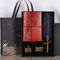 Vente en Gros Logo Personnalisable Stylo Plume Plume Coffret Cadeau saint valentin Cadeau pour Homme Cadeau d'Anniversaire Papeterie