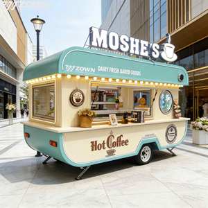 MOSHE'S Electric Food Truck Mobile Kitchen Vending Kiosk Enclosed Cabin Double Sink Hot Coffee <b>Baked</b> Goods - Product Image 1