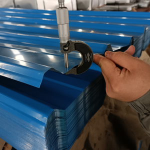 Suministro de material de techo de China: Hoja de techo recubierta de aleación de zinc de aluminio-Perfil económico para techos de edificios y casas - Product Image 6