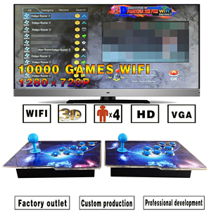 Boîte de jeu rétro WiFi Pandora Arcade 18s Pro 10000-en-1, 64 Go, processeur de jeu 12 cœurs S812, manette de jeu, couleur personnalisée, métal - Product Image 2