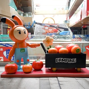 Glass Fiber Sculpture Customized Outdoor <b>Large</b> Cartoon Character IP Shopping Mall Beautiful Decoration Landscape Small <b>Ornament</b> - Product Image 3