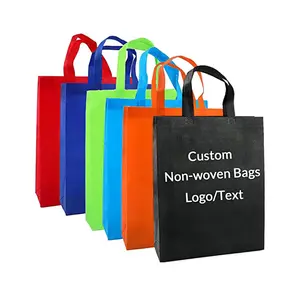 Factory Wholesale Recycling Non Woven Grocery Bag Printed Tote Non Woven Shopping Bag With Your Logo
