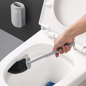 קל קיר שירותים מברשת טואלט מברשת לא מתה זווית מתה ניקוי ביתי לניקוי אמבטיה no.7611 - Product Image 2