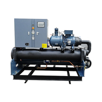Peralatan Pendingin Industri 200kw Pompa Chiller Air Berpendingin Air Sistem Sekrup Kontrol Terprogram PLC Efisiensi Tinggi Terbaik