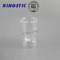 Bécher en verre Borosilicate avec bec verseur, prix de fabrication